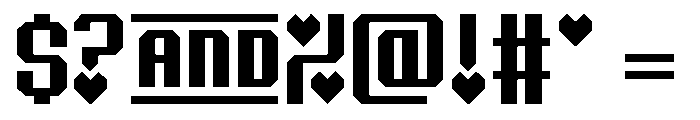Chiptune Valentine Regular Font OTHER CHARS