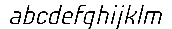 Chiq Reduced Light Italic Font LOWERCASE