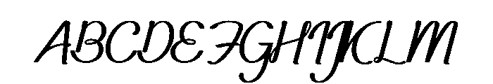 ChiquaDemo-Italic Font UPPERCASE