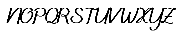 ChiquaDemo-Italic Font UPPERCASE