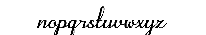ChiquaDemo-Italic Font LOWERCASE