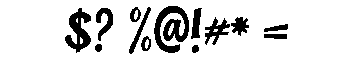 Chocolate Adventure Font OTHER CHARS