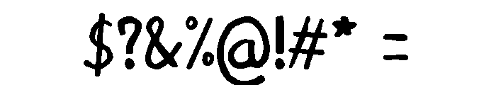 Chocolate Hippo Font OTHER CHARS