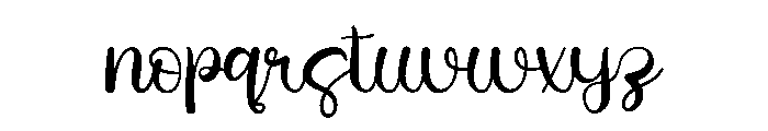 Chocolate Milkshake Font LOWERCASE