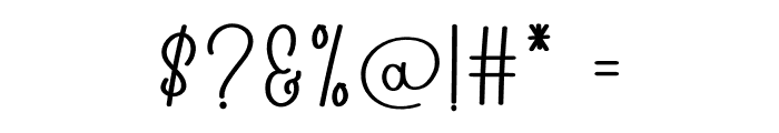 Choconut Font OTHER CHARS