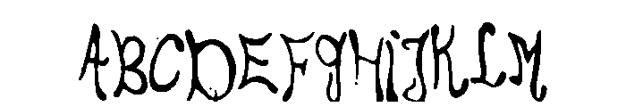 Choirboy Font UPPERCASE