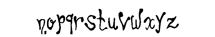 Choirboy Font LOWERCASE