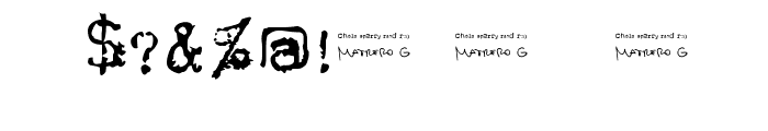 Cholo Sperry Rand R20 Micro Font OTHER CHARS