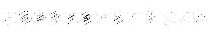 Chonky Isometric Font UPPERCASE