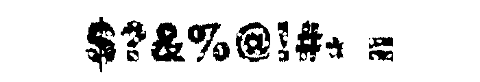 Chonky Font OTHER CHARS