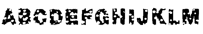 Chonky Font UPPERCASE