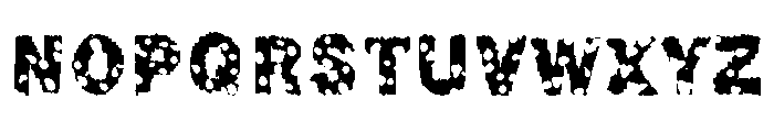 Chonky Font UPPERCASE