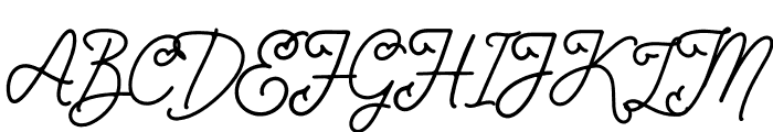 Chottlen Script PERSONAL USE Regular Font UPPERCASE