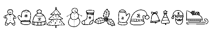 Chrisdood Font UPPERCASE