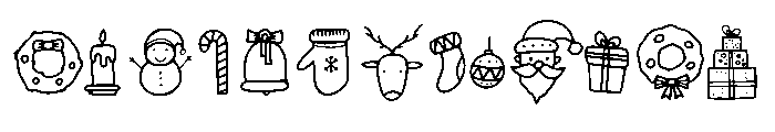 Chrisdood Font UPPERCASE