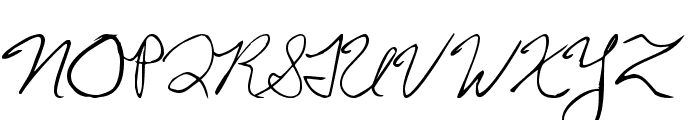 Chris's Handwriting Font UPPERCASE