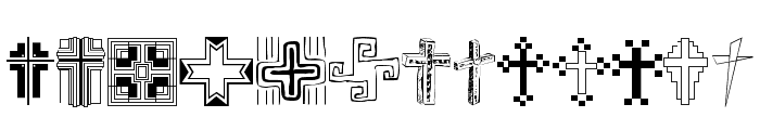 Christian Crosses II Font UPPERCASE
