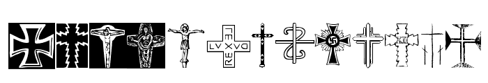 Christian Crosses II Font LOWERCASE