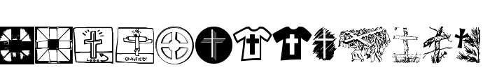 Christian Crosses V Font UPPERCASE