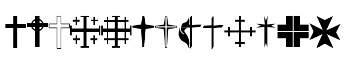 Christian Crosses Font UPPERCASE