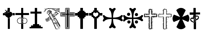 Christian Crosses Font LOWERCASE