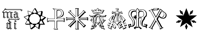 Christian Icons B Monograms Font OTHER CHARS