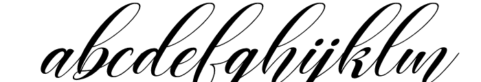 Christmas Bells Italic Font LOWERCASE