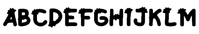 Christmas Bow Font UPPERCASE