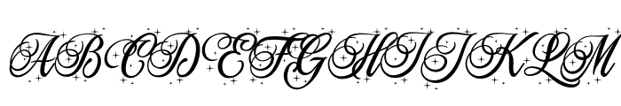 Christmas Carol Star PERSONAL Regular Font UPPERCASE