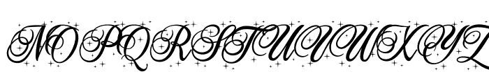 Christmas Carol Star PERSONAL Regular Font UPPERCASE
