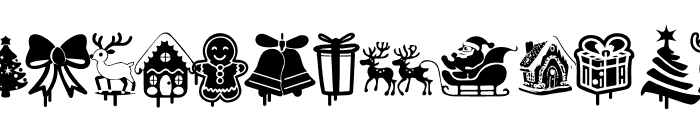 Christmas Cypher Icon PERSONAL Regular Font UPPERCASE