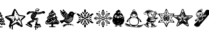 Christmas Cypher Icon PERSONAL Regular Font LOWERCASE