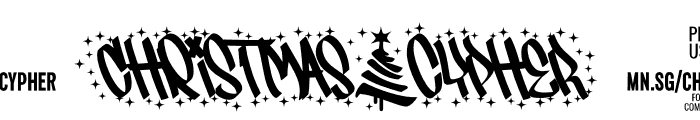 Christmas Cypher PERSONAL Regular Font OTHER CHARS
