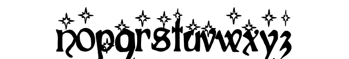 Christmas Fancy Font LOWERCASE