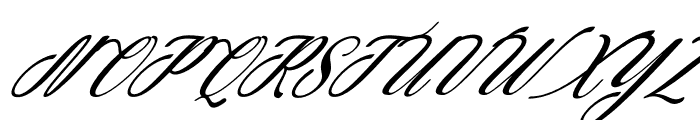 Christmas Glooves Italic Font UPPERCASE