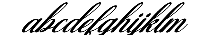 Christmas Glooves Italic Font LOWERCASE