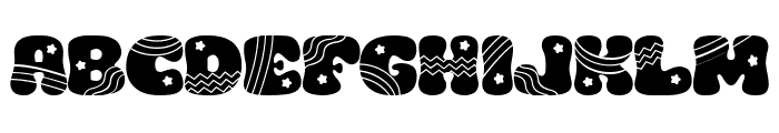 Christmas Grooves Font UPPERCASE