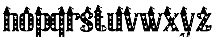 Christmas Hat Font LOWERCASE