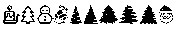 Christmas Icons Font OTHER CHARS