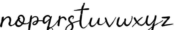 Christmas Ink Font LOWERCASE