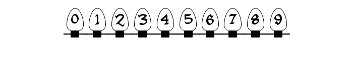 Christmas Lights Indoor Font OTHER CHARS