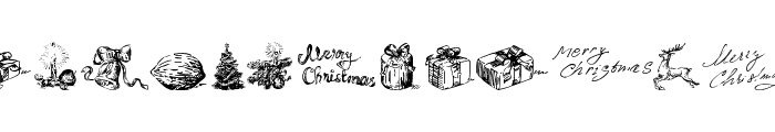 Christmas Nativity TFB Font UPPERCASE