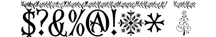 Christmas Reign Deco PERSONAL Font OTHER CHARS