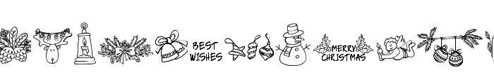 Christmas Season Doodle_DEMO Font LOWERCASE