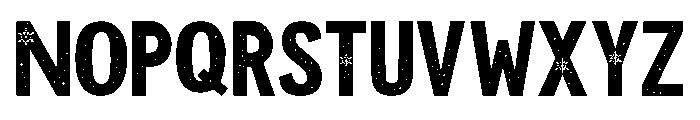Christmas Snow PERSONAL USE ONL Font UPPERCASE