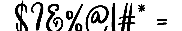 Christmas Snowfall Font OTHER CHARS