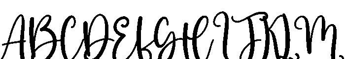 Christmas Snowfall Font UPPERCASE