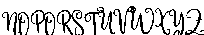 Christmas Snowfall Font UPPERCASE
