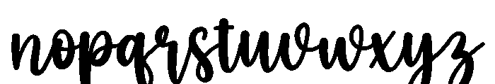 Christmas Snowfall Font LOWERCASE