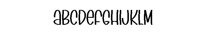 Christmas Snowman Font UPPERCASE